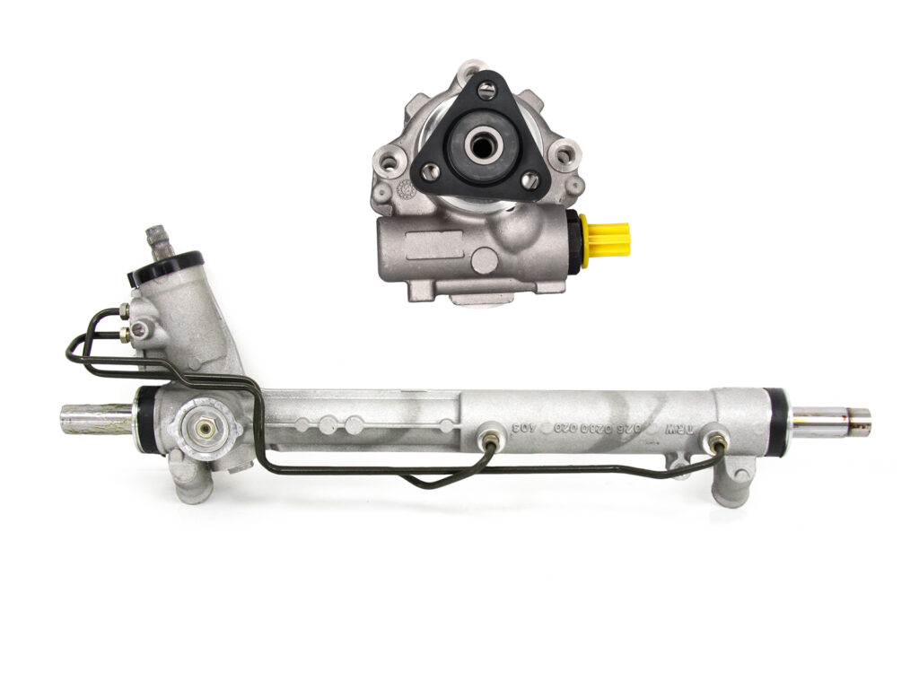 Steering rack and power steering pump set. Porsche 986 Boxster / 996 Carrera LHD (Left Hand drive auto draft