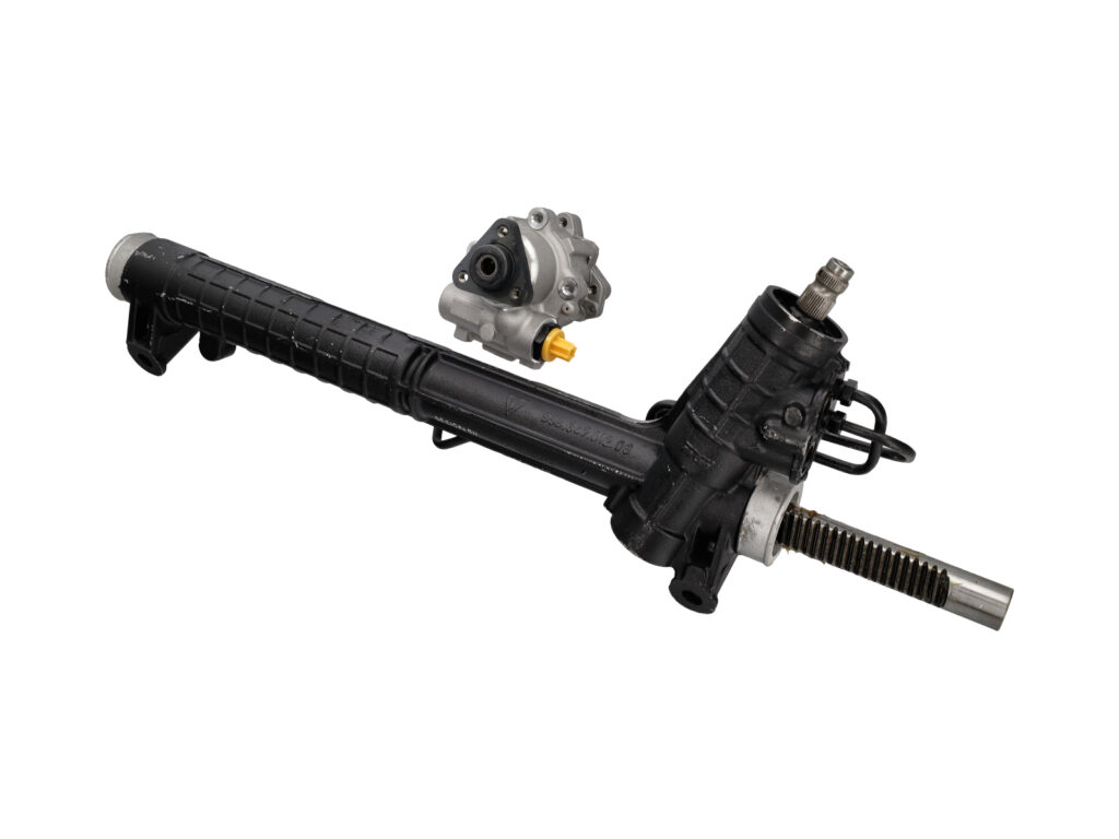 Steering rack and power steering pump set. Porsche 986 Boxster / 996 Carrera RHD (Right Hand drive auto draft