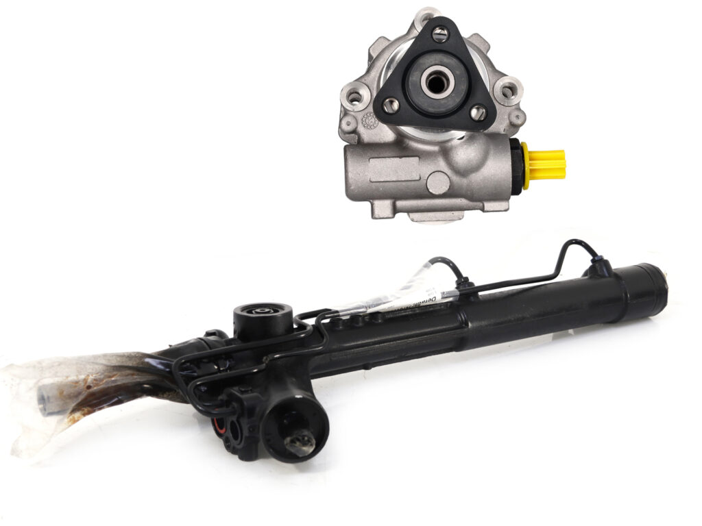 Steering rack and power steering pump set. Porsche 987 Boxster / 987C Cayman / 997.1 RHD (Right Hand drive) auto draft